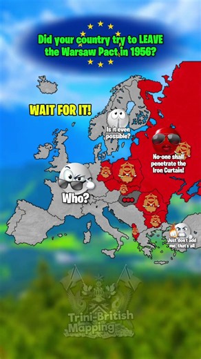 Did your country try to leave the Warsaw Pact? 🇪🇺😳 #mapping #geography #history #europe #ussr