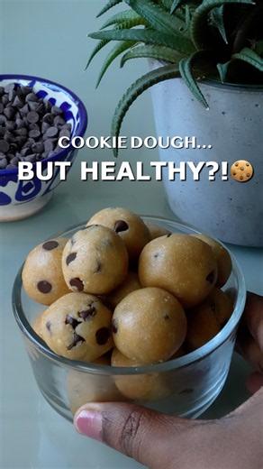 COOKIE DOUGH…BUT HEALTHY?!🍪 #cookiedough #healthydessert #healthyrecipes