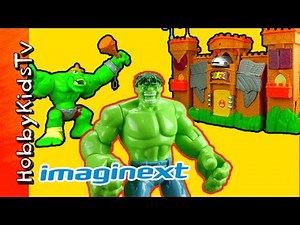 Ogre Castle by Imaginext! Toy Review with Hulk as a Knight