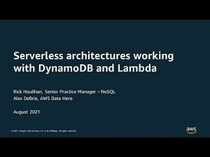 Serverless architectures working with DynamoDB and Lambda - AWS Virtual Workshop