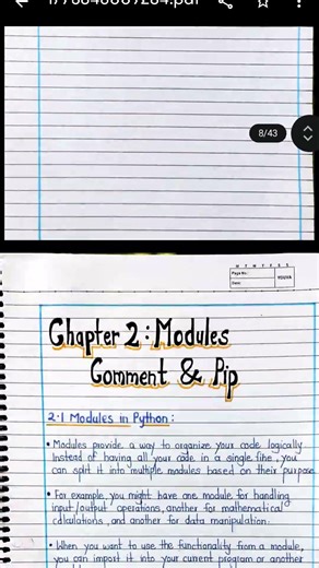 Python Hand Written Notes for beginners 📊💯 Check description for Notes 📑 #pythonlearning #data
