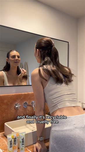 🚨 ZING toothpaste is a real game-changer! 😱 🙌 It's got you covered for both whitening and enamel repair. Say goodbye to that annoying back-and-forth between different toothpastes, 'cause this one does it all with just one formula. The flavors are amazing too - no more artificial tastes here! Plus, the tubes last ages so go ahead and grab yourself every six months. ✨ Did I mention they're recyclable AND cruelty-free? Crazy how big brands still haven't caught on in 2024, huh? You don't wanna mi