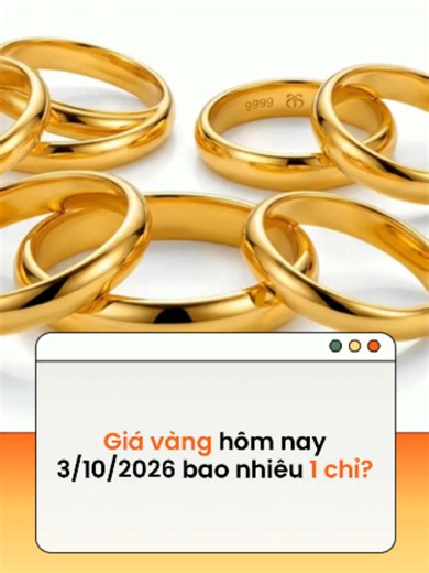 Cập nhật chi tiết giá vàng 9999 hôm nay 3/10/2026 Theo VTC NEWS #news #amm #FCGT