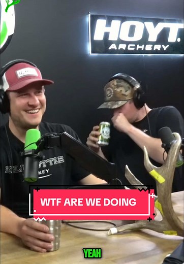 WCB in a nutshell… sometimes. While on a show talking about Lee’s 253” whitetail 😂. Mud falcons and timber tugs. #huntingpodcast #timbertug #podcast