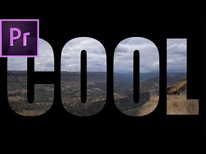 How To Put Video Inside Text In Premiere Pro