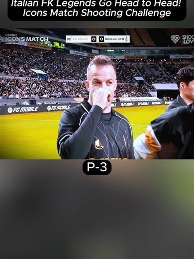 Italian FK Legends Go Head to Head! Icons Match Shooting Challenge #fyp #footballtiktok #sport #news #footbal