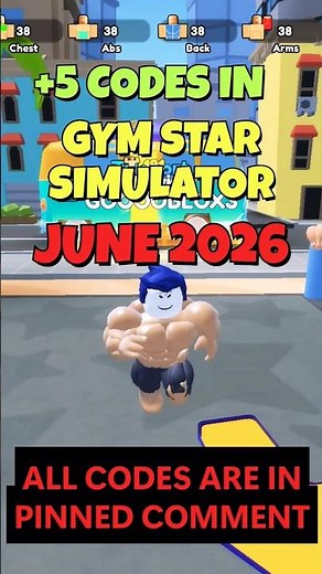 USE THESE NOW! 5 Gym Star Simulator Codes 🤫 #RobloxCodes #roblox #shorts