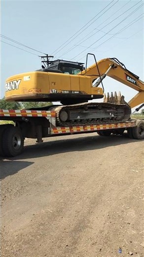 New Sany SY210 c-9Delivery to site container tailor #hitachi #jcbvideo #sanysy215c #viral #poclain