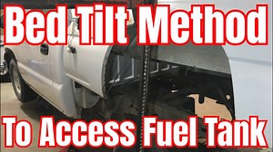 In this episode I demonstrate the bed tilt method of accessing the fuel tank and/or fuel pump in your Chevy Silverado or GMC Sierra. | Lowbuck LS