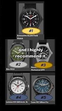 Top 5 Tritium Lume Field Watches #fieldwatch #militarywatch