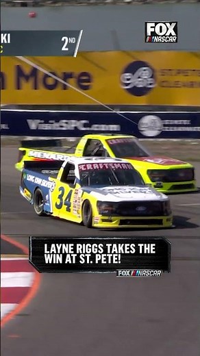 Layne Riggs wins the Truck Series' FIRST EVER Street Course! 🏁 #NASCAR #racing #win