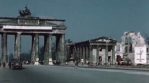 One more postwar footage of the bombed out Berlin city centre recorded by an US Army camera team (4thCCU), with a long run through devastated Pariser Platz and Unter den Linden, this time in colour film. (with a short view of U-Bhf Hallesches Tor entrance at at the end) July 1945. --------------------- Source: US NARA. | Berlin LuftTerror