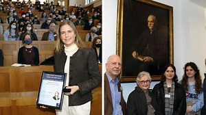 Sarah Teichmann FRS delivers J.S. Haldane Prize Lecture 2022 before unveiling celebrated Haldane portrait