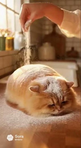 Is This Cat Turning Into Bread? #2025 #asmr #short
