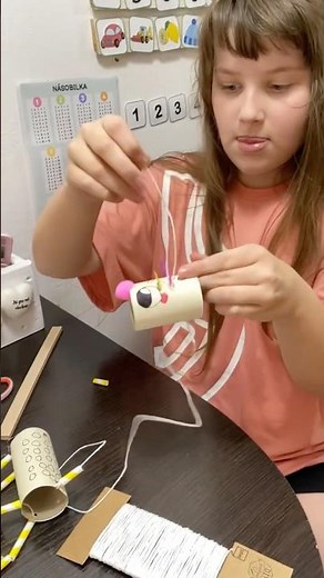 We Made a Reindeer Puppet from Toilet Paper Rolls 🦌🎄