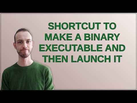 Unix: Shortcut to make a binary executable and then launch it