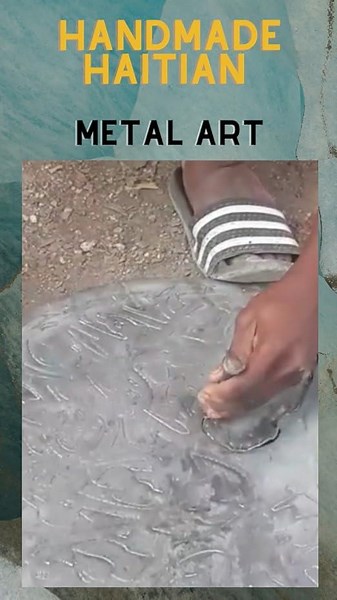 Handmade Haitian Metal Art - NO MACHINE USED