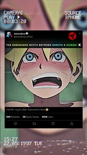 The Endurance Match Between Boruto & Kawaki ☠️