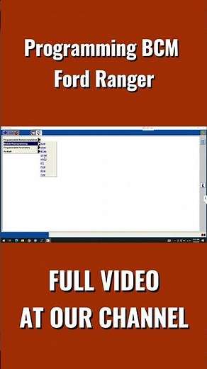 Programming BCM for Ford Ranger | OBDService