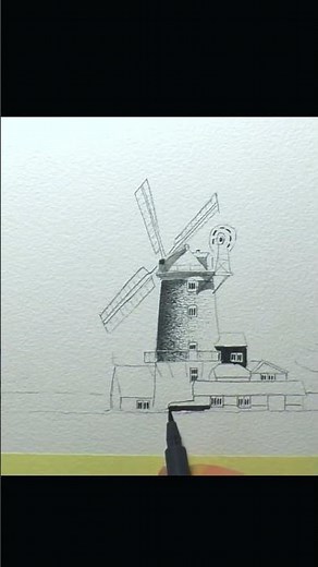 🖊️ Inking With Grey Tones #drawing #art #sketch #ink #inkdrawing #drawingtutorial #landscape