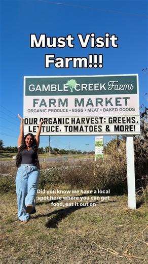 Tanya Tutcher on Instagram: "AMAZING food you can eat at a FARM?! This is Gamble Creek Farms, a working farm + market where real food is grown the way nature intended. Here’s what makes their produce special 👇 • No pesticides • No herbicides • No chemicals ever! Everything is grown in thriving, living biological soil, which means the produce here is incredibly nutrient-dense and clean. Their philosophy is simple: if it’s not safe for humans, it’s not safe for the soil. You can shop farm-grown p