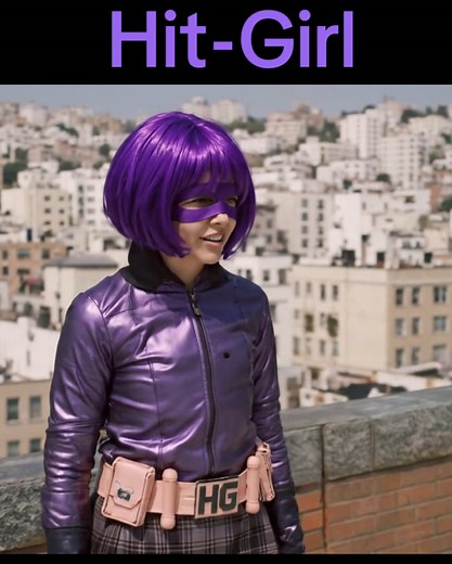 Chloë Grace Moretz as Hit-Girl in Kick-Ass