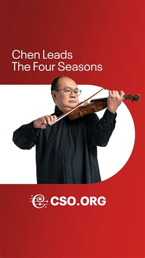 Listen for the warbling birds, trickling streams, and raging storms of Vivaldi’s The Four Seasons when CSO concertmaster Robert Chen both leads and solos in these landmark concertos in performances on November 13-15. Get tickets at cso.org/ps/25114 | Chicago Symphony Orchestra