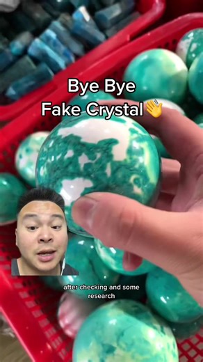 Fake Crystal Alert: Dyed Howlite Spheres