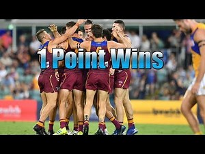 Each AFL Teams Last 1 Point Win