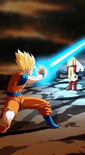 Super Saiyan Goku versus one Punch man amazing awesome unimaginable fight #Goku #Shorts #Viral
