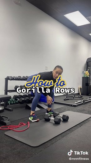 How to perform gorilla rows with dumbbells #gorillarows #njgym #njpersonaltrainer #nj #howto #fittok