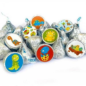 Baby Shower Dinosaur Labels for Hershey's Kisses Chocolates by Adore By Nat - Candy Sticker Party Favors - Set of 240