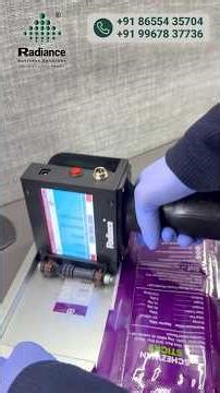 Radiance's 1 Inch thermal inkjet printer print Batch code, QR codes, Logos #printing