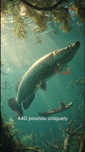 Arapaima: The Giant Fish That Breathes Air! 🐟😱 #facts #animals