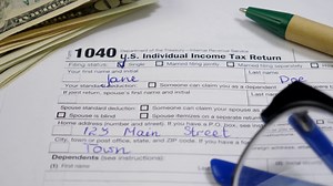 Assessment Income U S 1040 Tax Return Form Stock Footage SBV-337958942 - Storyblocks