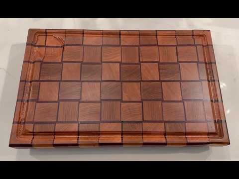 How I made this End Grain Basket Weave Cutting Board