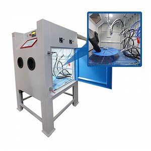 [Hot Item] Automatic Sandblasting Machine, Turntable Sand Blaster for Rust Remove