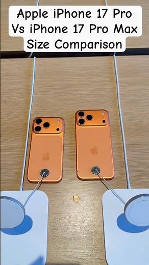 iPhone 17 Pro vs iPhone 17 Pro Max | Side by Side Size Review
