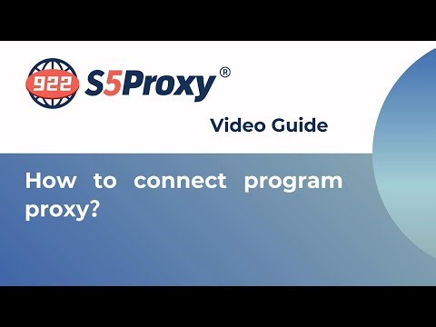 How to connect program proxy？