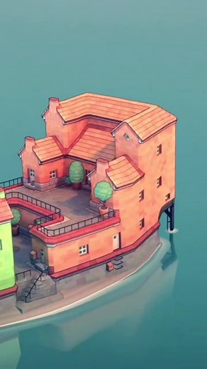 Reply to @h0e_f0r_him It's really big! 😊 #newseries #mansion #forupage #foru #fyp #series #townscapergame #townscaper #house #bighouse