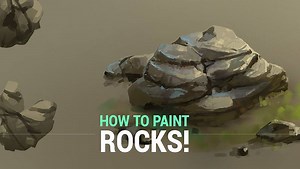 Quick tutorial on how to paint rocks by Marc Brunet! - ▶ Get the full narrated version for free here http://cbr.sh/n1v6l | Cubebrush