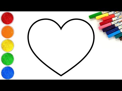 How to Draw a Colorful Rainbow Heart | Easy Step by Step Drawing Tutorial
