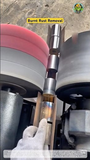 Removing Burnt Rust from Steel Pipes 🔥🛠️ | Clean Restoration