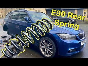 BMW E90 Rear Spring Replacement / BMW E91/E92/E93 335d MSport Rear Spring Replaced