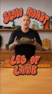 Slow Roasted Leg of Lamb with Confit Garlic Sauce 🧄