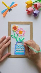 73K views · 255 reactions | Let's play fun woolen painting together ️‍ | Art, Crafts and Journals | Facebook