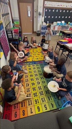 Homemade Musical Instrument Day in 1st Grade! #makeajoyfulnoise #LionPride