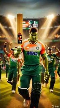 india vs pakistan , Who wins ? | #hulk #ai #cricketlover #cricket #halkuvideo #viral #shorts