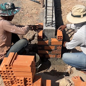 54K views · 736 reactions | Techniques To Build Brick Column | DIY crafts PR | Facebook