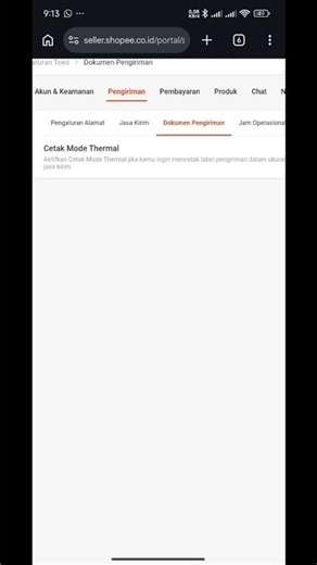 Cara Aktitkan Mode Thermal Cetak Resi Seller Center Shopee